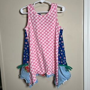 Matilda Jane Brilliant Daydream Carefree Summer Gingham Floral Girls Tunic